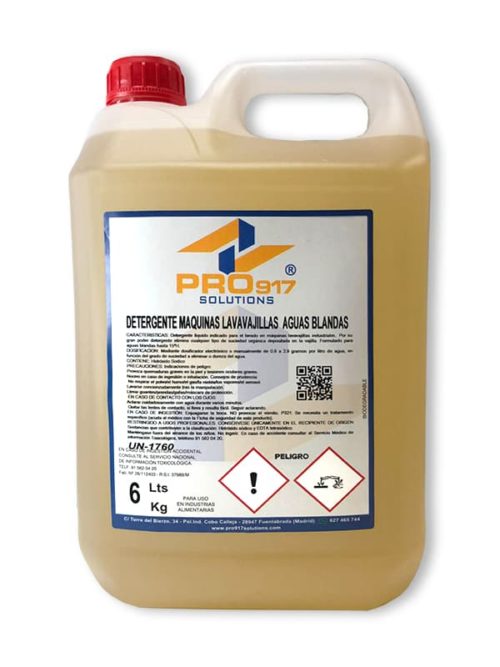 Detergente para maquinas lavavajillas