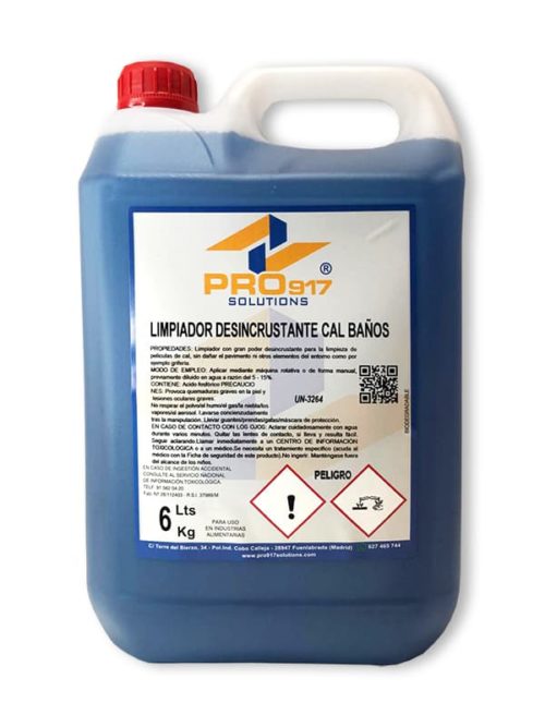 Limpiador desincrustante de cal